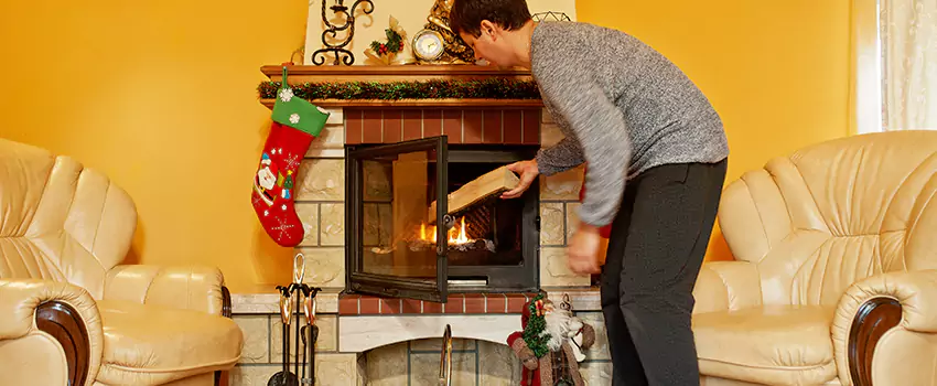 Rusted Metal Fireplace Restoration in Bradley, Illinois